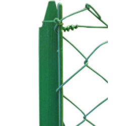 POTEAU PLASTIFIE VERT EN 2M25