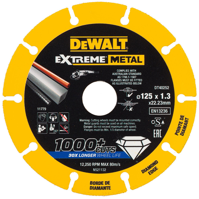 Disque Extreme métal 125 x 22.23 x 1.3 mm