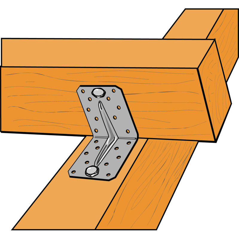 EQUERRE RENFORCEE E2 90-90-65-2.5