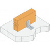 EQUERRE RENFORCEE E2 90-90-65-2.5