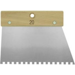 SPATULE A COLLE 20CM 3X2 DENTS CARREES