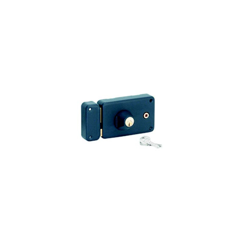 SERRURE APPLIQUE H140 GAUCHE POUSSANT  AVEC CYLINDRE22 A FOUILLOT