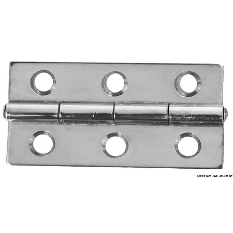 CHARNIERE INOX 50X30 RECT