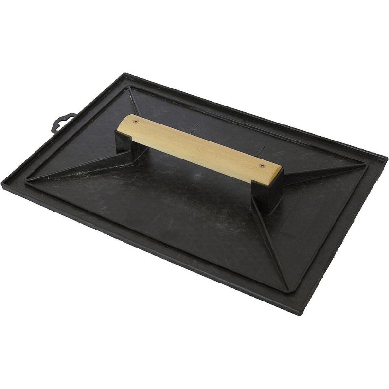 TALOCHE RECTANGULAIRE 26X35 NOIR POIGNEE BOIS