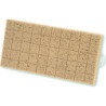 PLATOIR A NETTOYER EPONGE QUADRILLE MONOBLOC 34X17CM