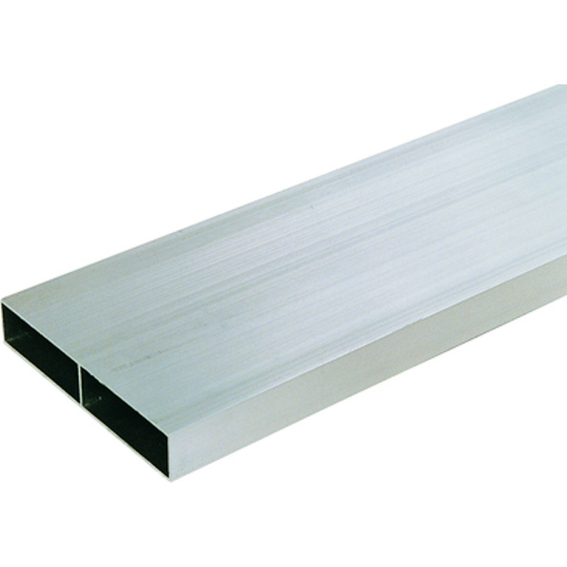 REGLE ALUMINIUM RECTANGULAIRE 1 VOILE -L 2M + EMBOUTS