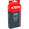 CRAIE ROUGE HEXAGONALE L.120MM BOITE DE 12