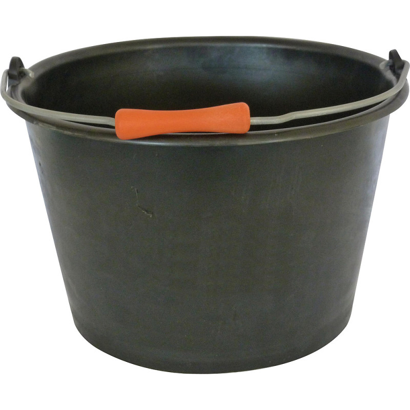 SEAU CARRELEUR 14L PLASTIQUE NOIR EVASEE