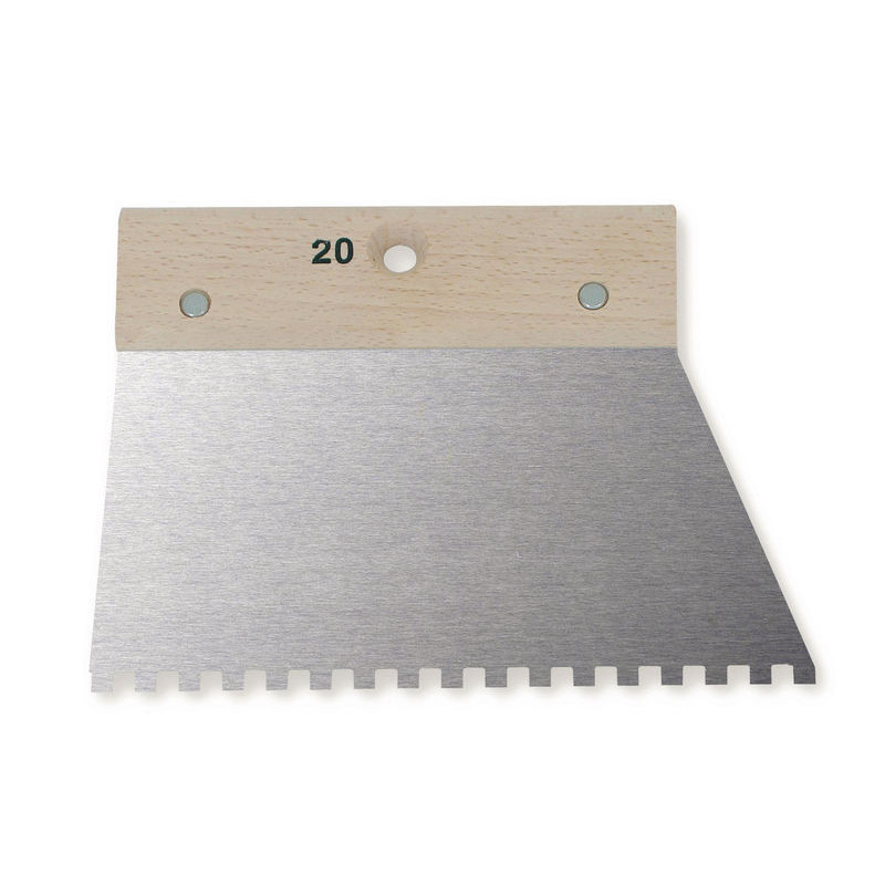 SPATULE A COLLE 20CM 6X6 DENTS CARREES