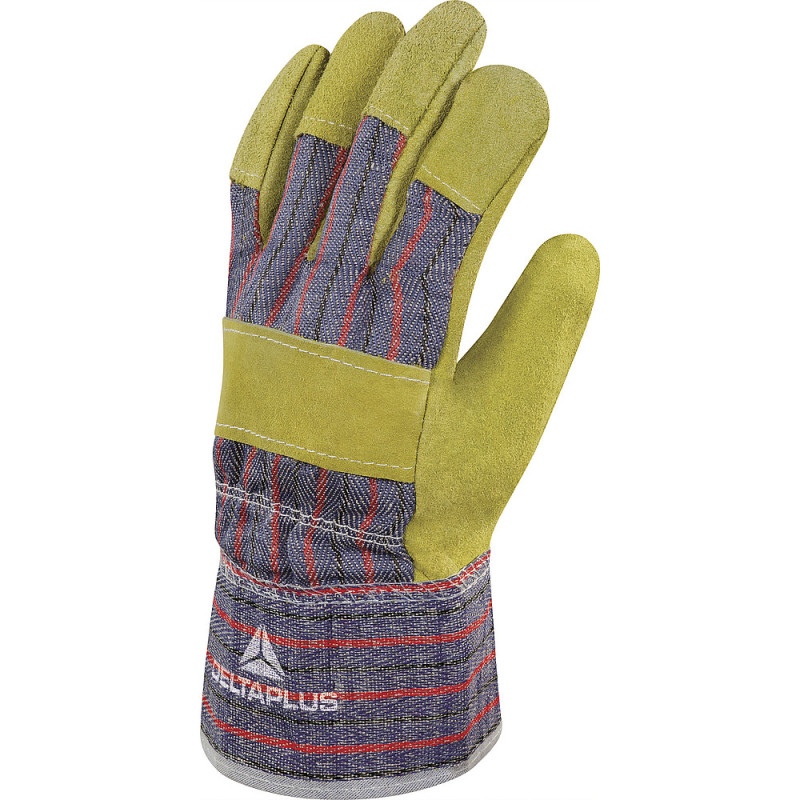 GANTS DOCKER CUIR TOILE T10