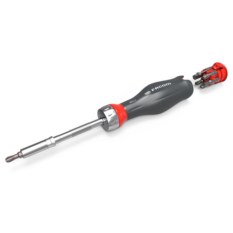 Tournevis porte-embouts à cliquet PROTWIST® + 15 embouts