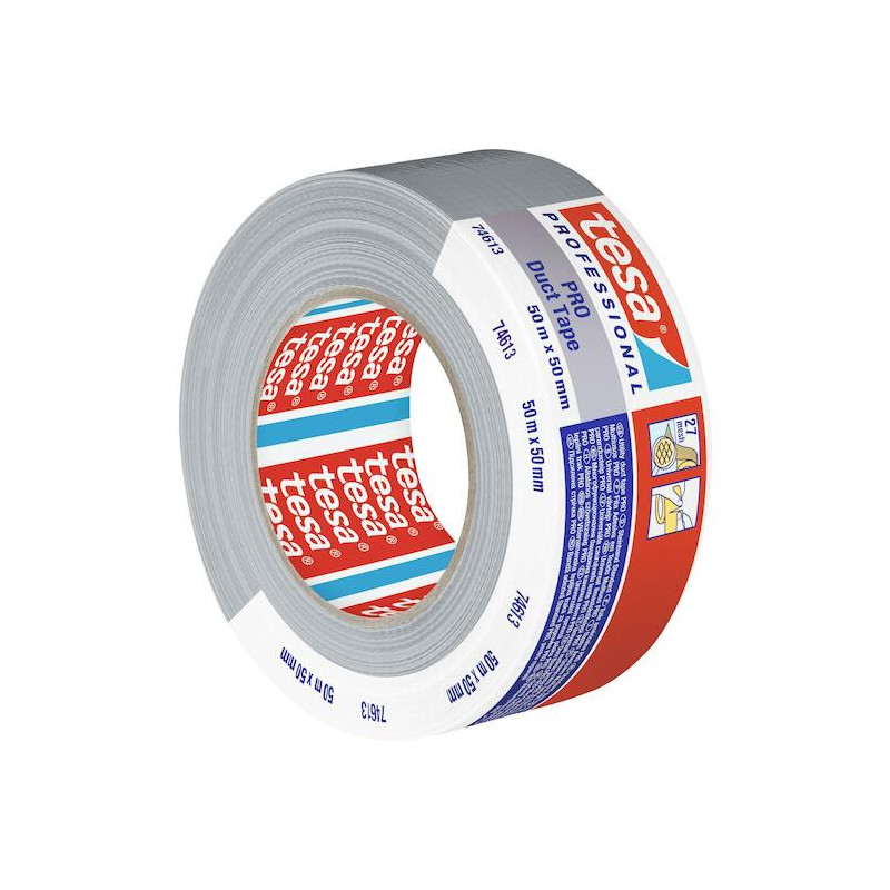 ADHESIF TOILE AMERICAINE 50X50ML ARGENT