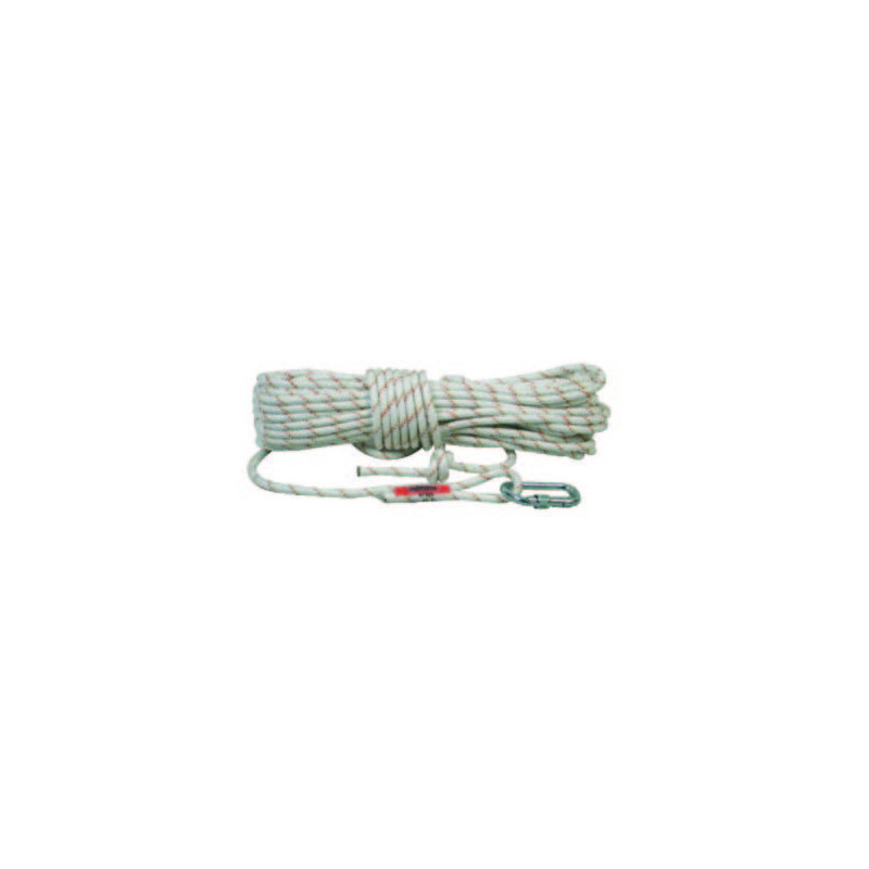 CORDAGE 20M D10.5 TRESSE + MOUSQUETON