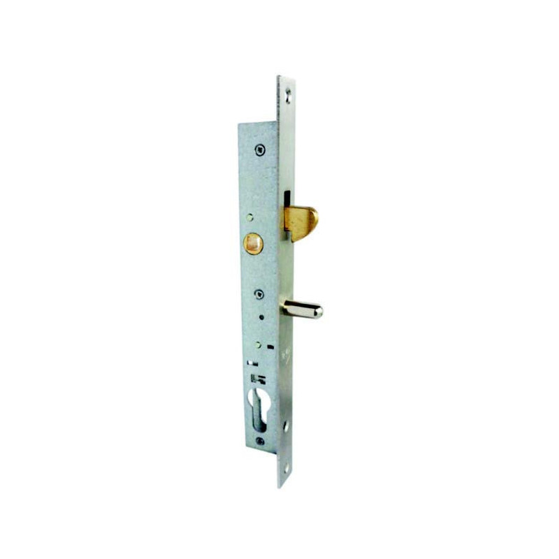 SERRURE POUR MENUISERIE METAL 1 POINT A CROCHET AVEC CYLINDRE 2825 AVEC GACHE