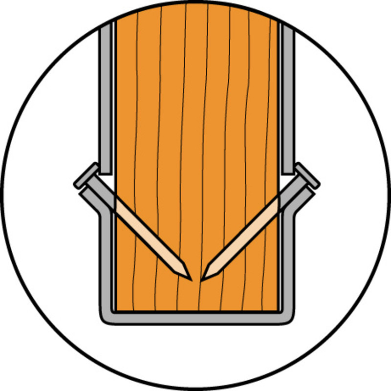 Pointe crantée 4.0x35  boites de 250p