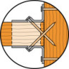 Pointe crantée 4.0x35  boites de 250p