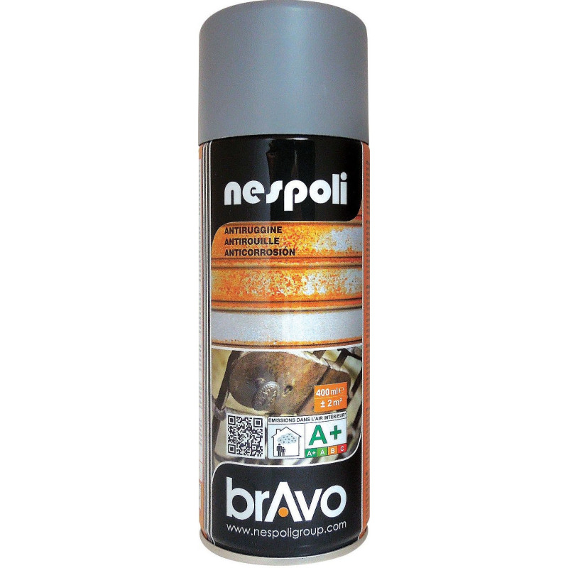 PEINTURE AEROSOL ANTIROUILLE GRIS 400ML