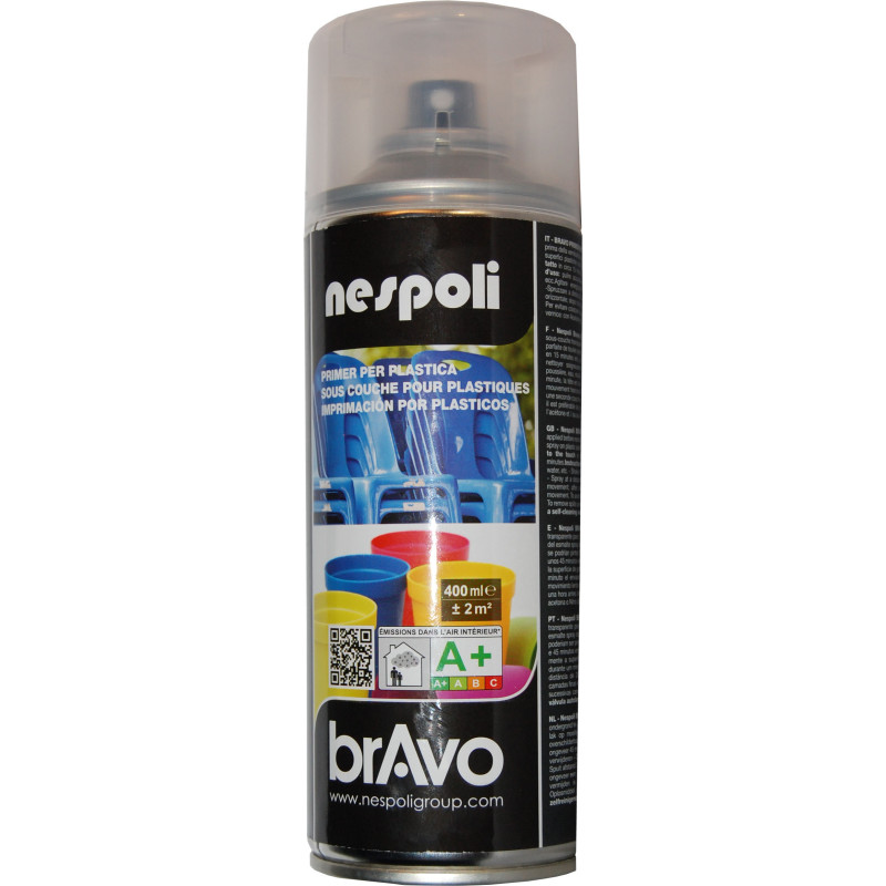PEINTURE AEROSOL ACRYLIQUE SOUS-COUCHE POUR PLASTIQUE INCOLORE 400ML