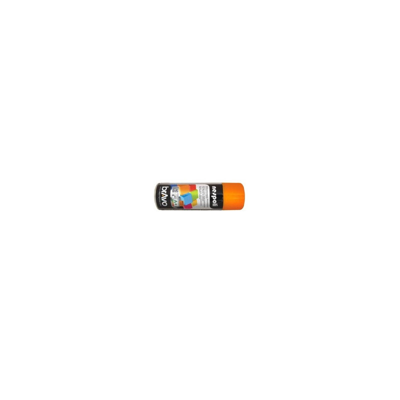 PEINTURE AEROSOL ACRYLIQUE PROFESSIONNELLE ORANGE PASTEL BRILLANT 400ML