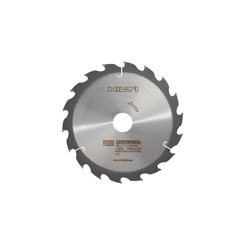 Lame scie circ. SCB WU 190x30 z18