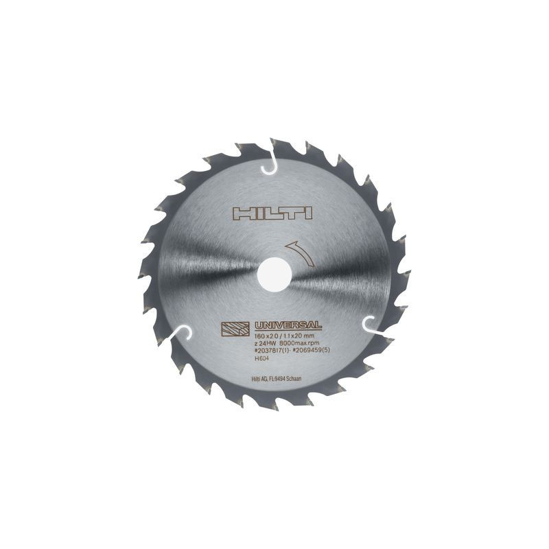 Lame scie circ. SCB WU 160x20 z24