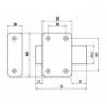 VERROU RPX 2104 BOUTON SANS CYLINDRE