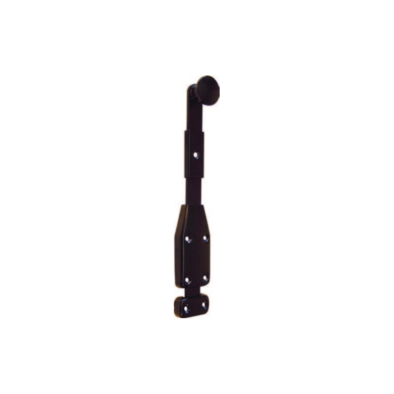 VERROU A A PLAQUER NOIR 220MM RUSTIQUE