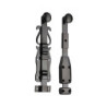 VERROU A A PLAQUER NOIR 220MM RUSTIQUE