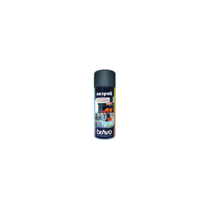 PEINTURE AEROSOL RESINE SILICONE HAUTE TEMPERATURE NOIR 400ML