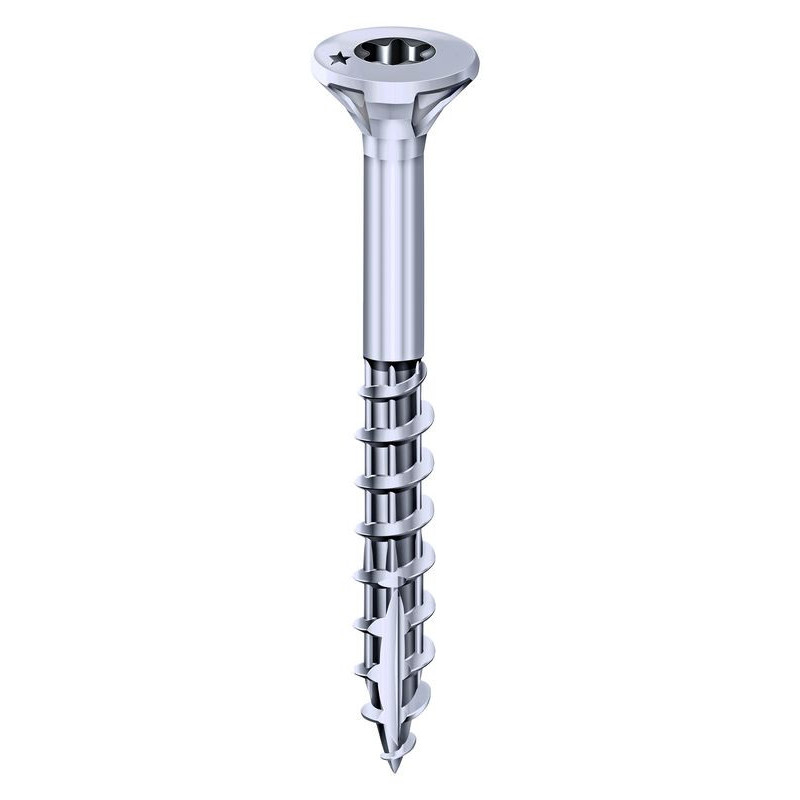 Vis Rocket tête fraisée étoile inox A2 5x50-30-boite carton x200
