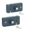 SERRURE APPLIQUE H140 DROITE POUSSANT  SANS CYLINDRE A FOUILLOT