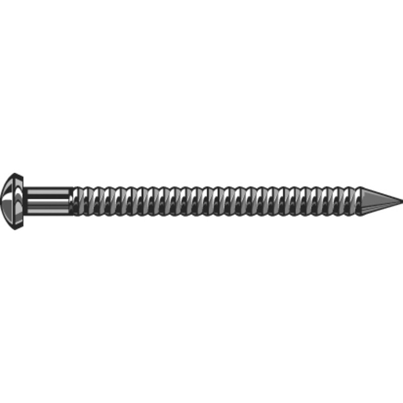 Pointe crantée  Inox A4 2.5x35 Bte 400pc
