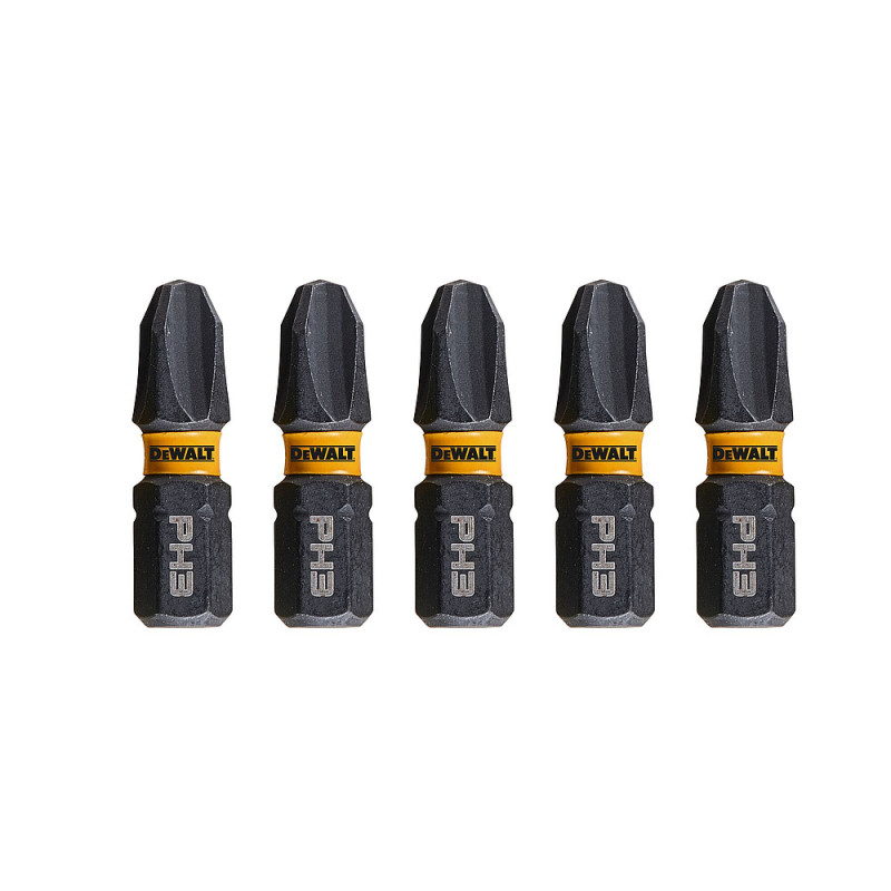 Boîte 5 embouts de vissage Extreme Impact Torsion - Embout Impact Torsion Philips - 25 mm - PH3