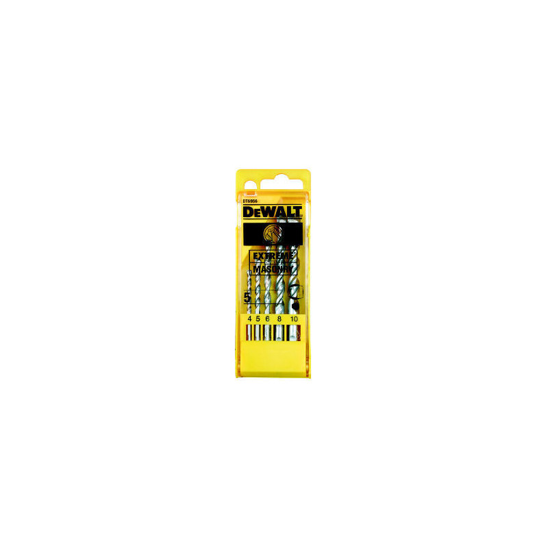 Coffret de 5 forets béton Extreme diamètre : 4. 5. 6. 8. 10 mm