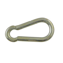 MOUSQUETON POMPIER ACIER D8MM LONG 80MM X2