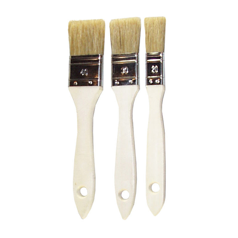 LOT DE 3 PINCEAUX PLATS GAMME ECO 20-30-40MM
