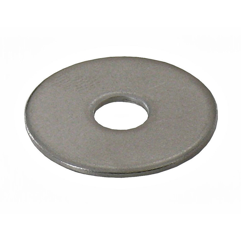 Rondelle plate très large inox A2 Ø6 - coque x60