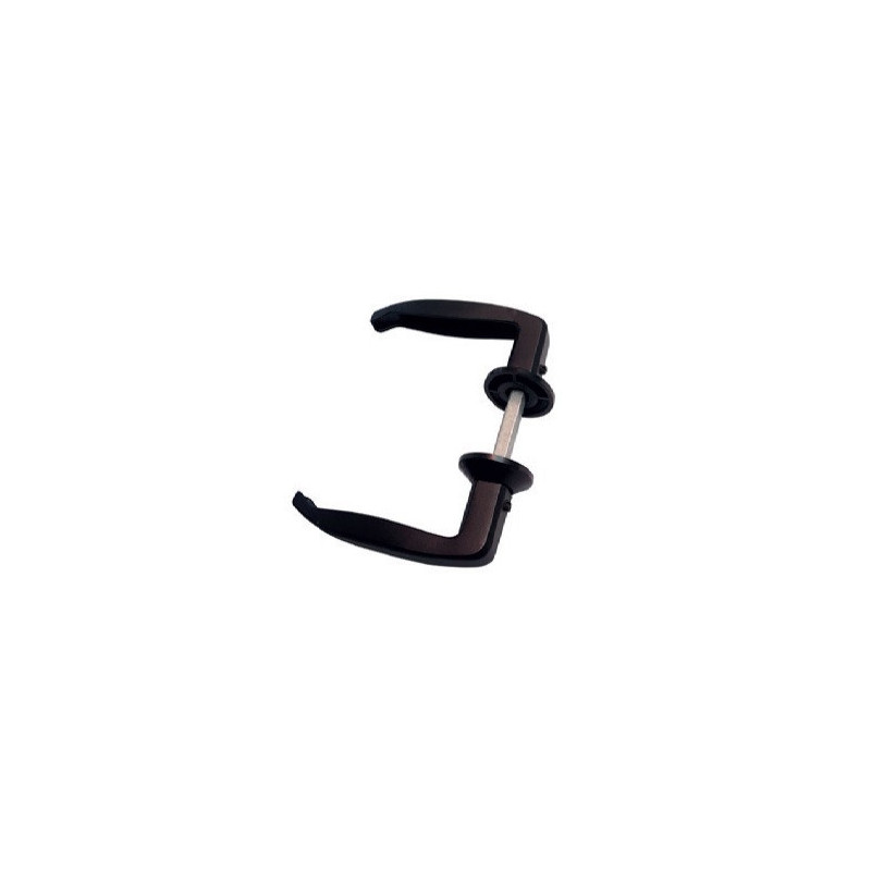 BEQUILLE PORTAIL CARRE 8 NOIR VIS D'ARRET