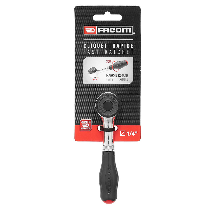 Cliquet manche rotatif 1-4''