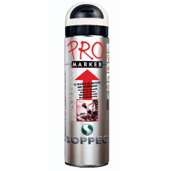 Traceurs de chantier acrylique PROMARKER multi supports non fluorescent blanc 500 mL