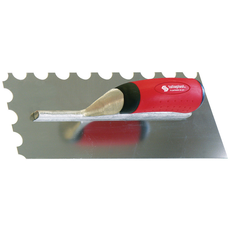 PLATOIR A COLLE INOX 28X12 MONTURE ALU DEMI-LUNE 20X10