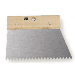 SPATULE A COLLE 20CM DENTS POINTUES