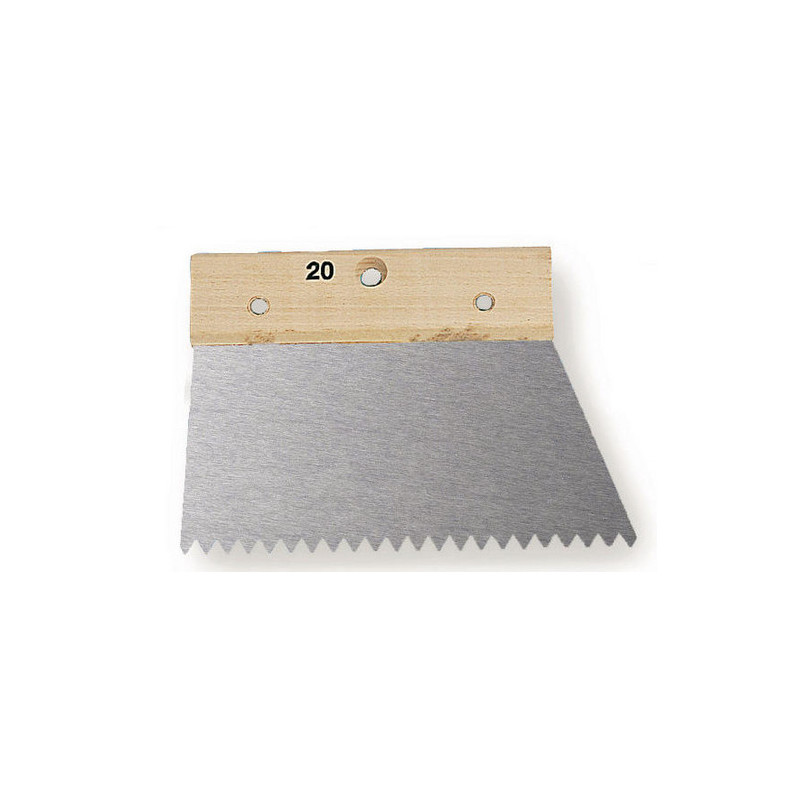 SPATULE A COLLE 20CM DENTS POINTUES