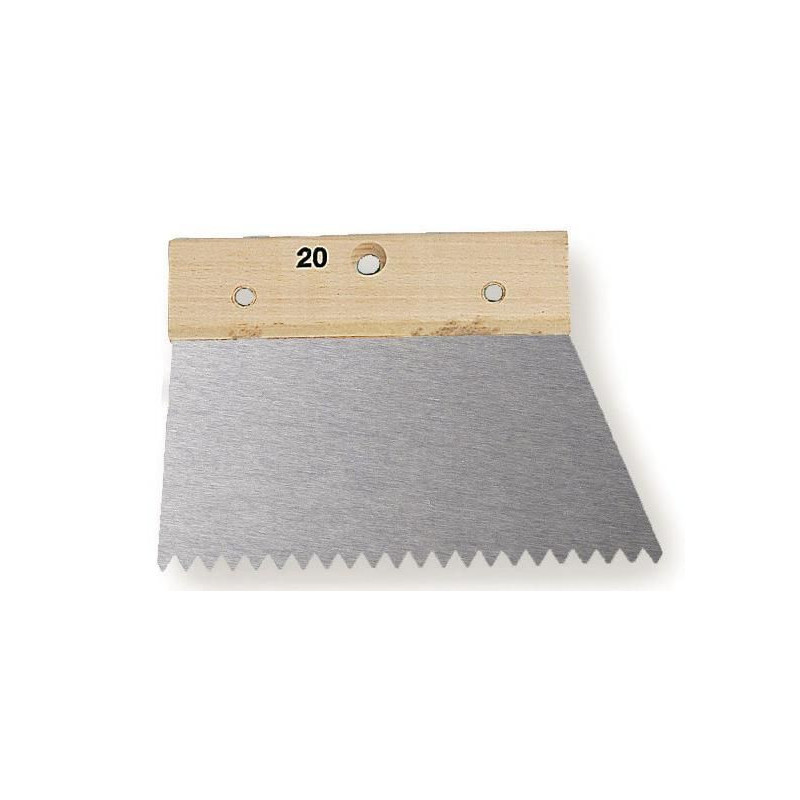 SPATULE A COLLE 20CM DENTS POINTUES