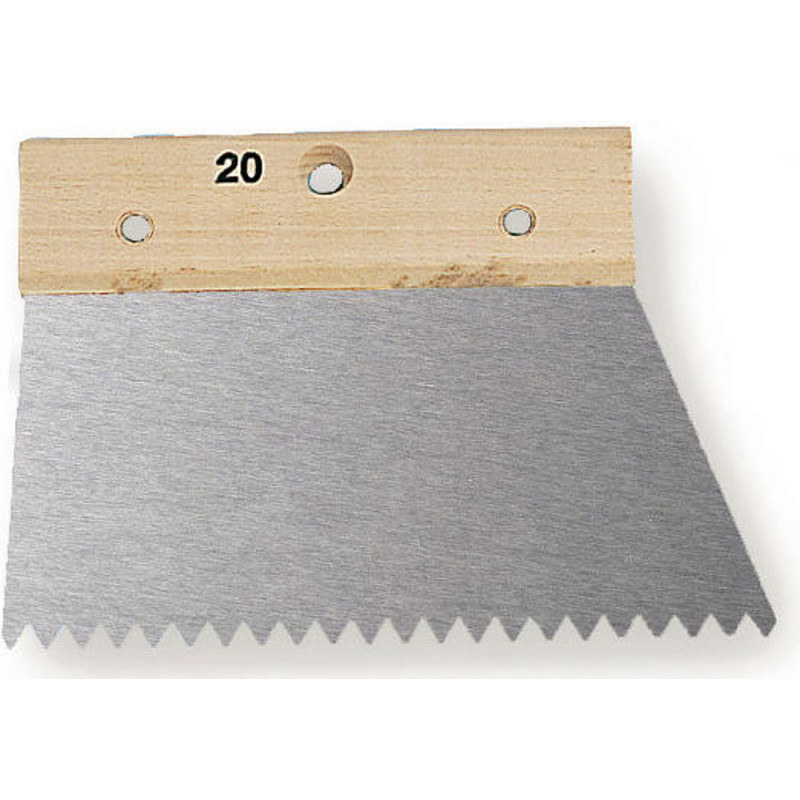 SPATULE A COLLE 20CM DENTS POINTUES