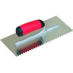 PLATOIR A COLLE INOX 28X12 MONTURE ALU DENTS ISOCELES