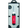 PLATOIR A COLLE INOX 28X12 MONTURE ALU DENTS ISOCELES