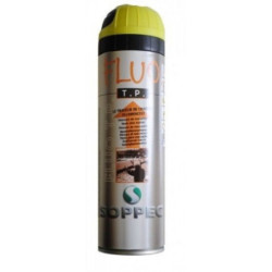 Traceur de chantier acrylique FLUO TP multi supports provisoire fluorescent jaune fluo 500 mL