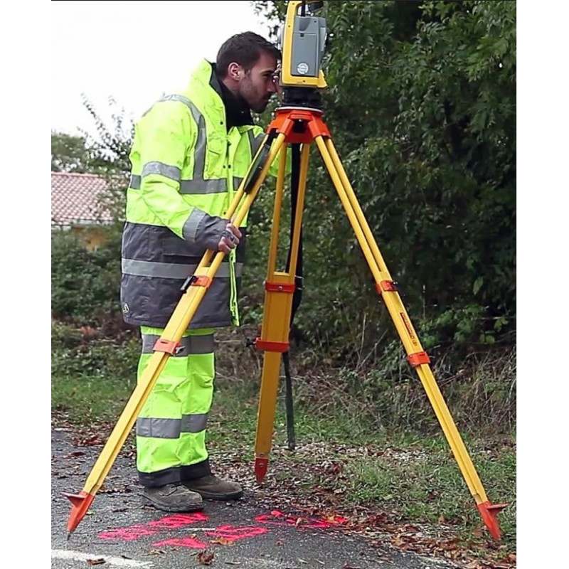 Traceur de chantier acrylique FLUO TP multi supports provisoire fluorescent jaune fluo 500 mL