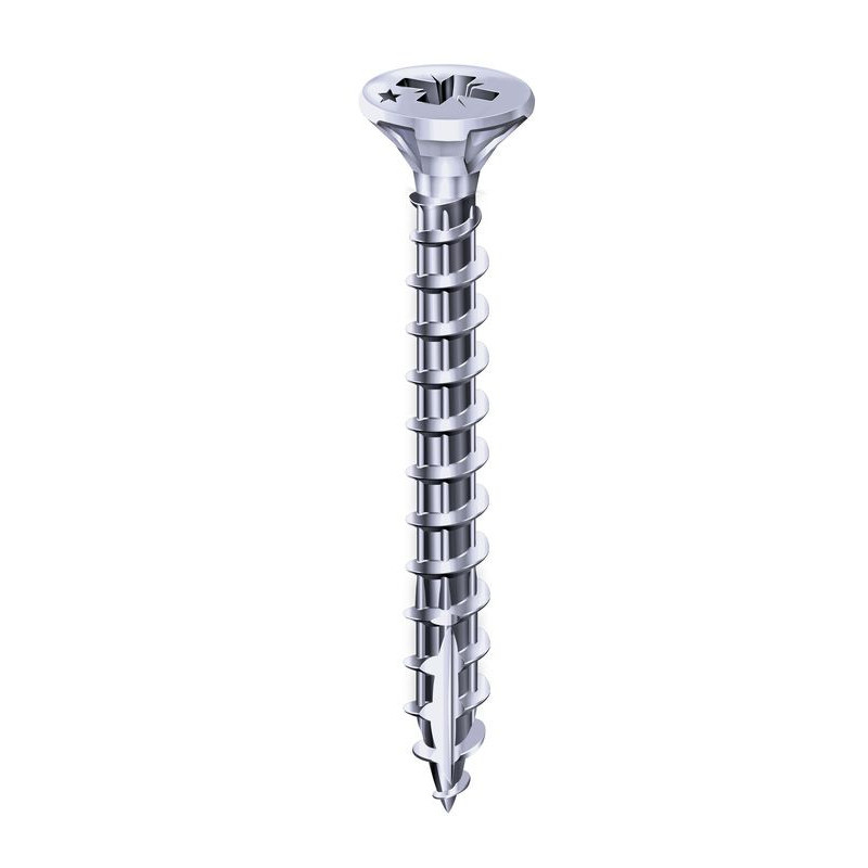 Vis Rocket tête fraisée pozi inox A2 4x25-boite carton x200